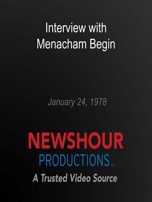cover image of Interview with Menacham Begin